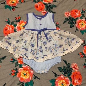 Blue sue sue romper 12m. Well dressed Wolf